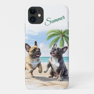 Case-Mate iPhone Case Bouledogues français Plage Bouledogue Français