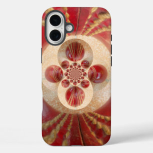 Coques iPhone 16 Plus Boules de cricket rouge Art Abstrait Design d'impr