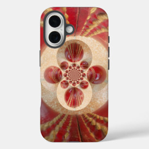 Coques iPhone 16 Boules de cricket rouge Art Abstrait Design d'impr
