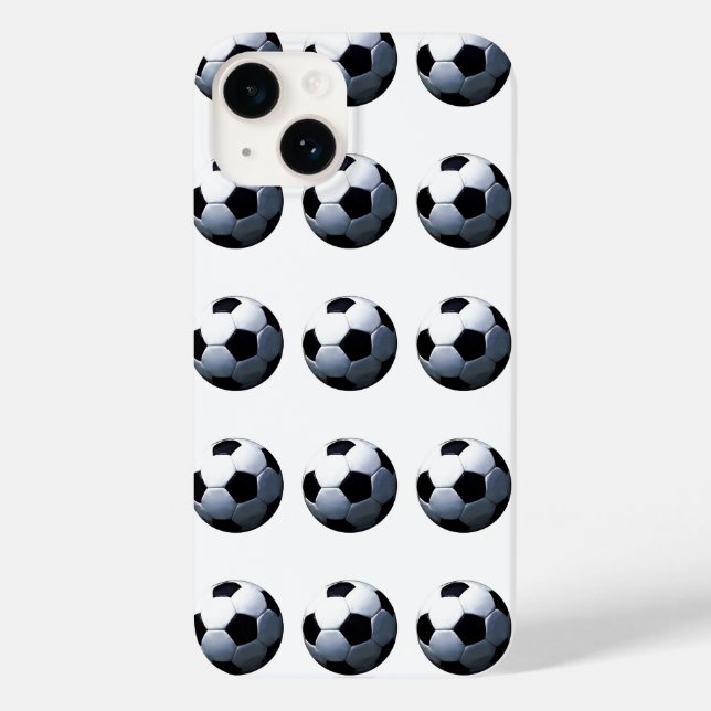 Coques Case-Mate iPhone Boules de soccer pop art (Verso)