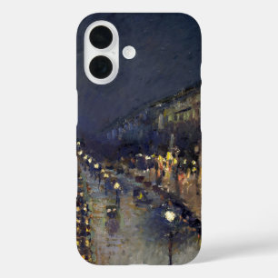 Coque Pour iPhone 16 Boulevard Camille Pissarro Montmartre en soirée