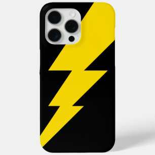 Coque iPhone 15 Pro Max Boulon de foudre jaune