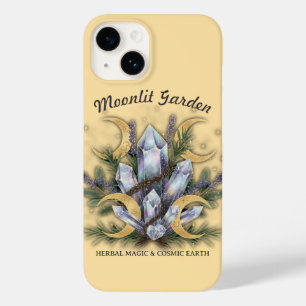 Coque Pour iPhone 14 Bouquet de cristal du jardin au clair de lune • Ma