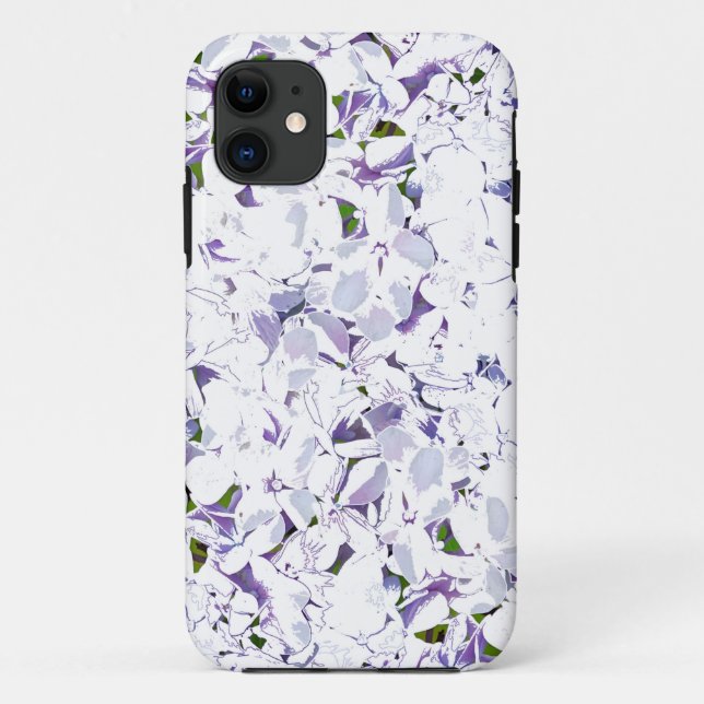 Coques Case-Mate iPhone Bouquet de fleurs d'aquarelle d'hydrangées. (Dos)