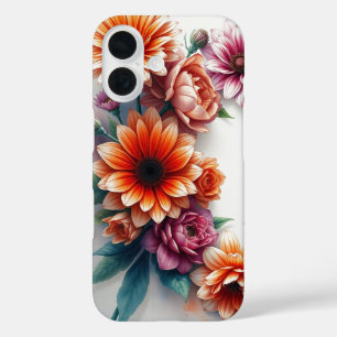 Coque Pour iPhone 16 Bouquet de fleurs Elégante aquarelle