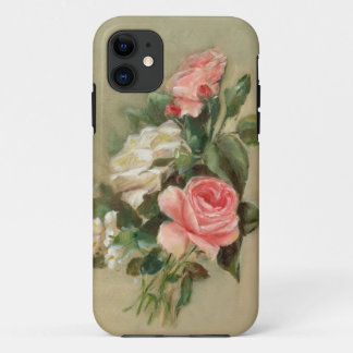 Etui iPhone Case-Mate Bouquet de rose rose et blanc