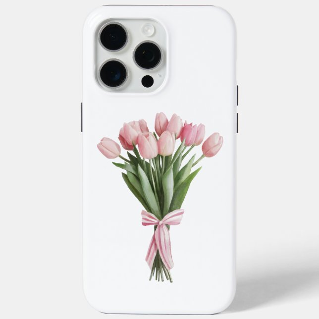 Coques Case-Mate iPhone Bouquet de tulipes roses (Verso)