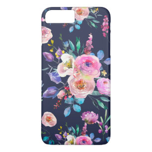 Coques Pour iPhone Bouquet Motif bleu et coloré