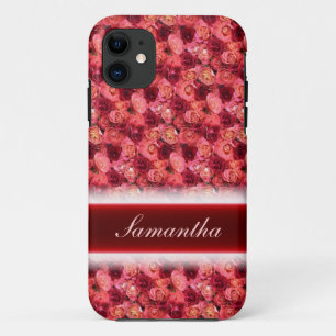 Coques Pour iPhone Bouquet rose rose coloré iphone personnalisé 5 coq