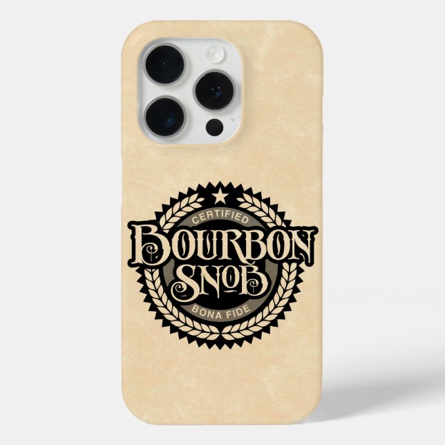 Coques Case-Mate iPhone Bourbon Snob - drôle de buveur de whisky (Verso)