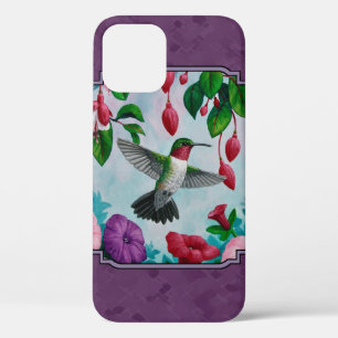 Coque iPhone 12 Bourdon et Flower