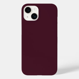 Coque Pour iPhone 14 Bourgogne framboise, Bourgogne solide