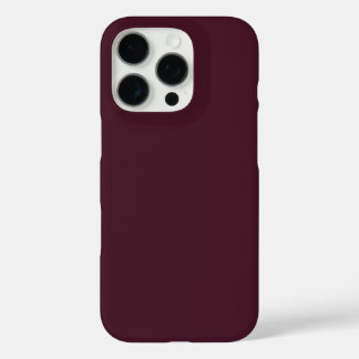 Coques iPhone 16 Pro Bourgogne framboise, Bourgogne solide