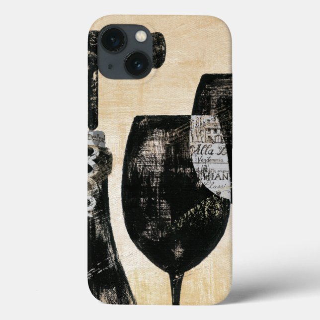 Coques Case-Mate iPhone Bouteille à vin avec deux verres (Verso)