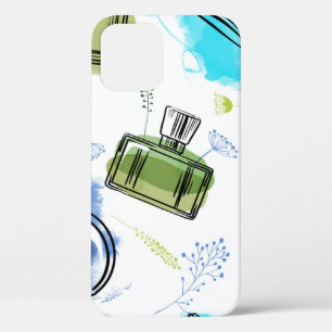 Case-Mate iPhone Case Bouteille de parfum motif sans soudure et texte aq