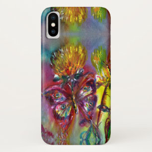 Case-Mate iPhone CASE BOUTEILLES ROUGES SUR THISTLES JAUNES, CIEL BLEU F