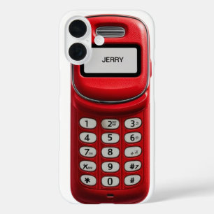 Coque Pour iPhone 16 Bouton Retro Push personnalisé Téléphone portable