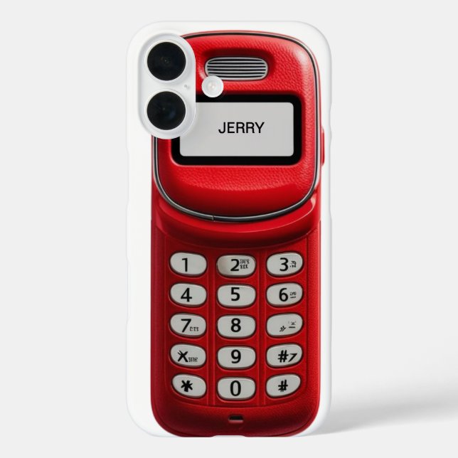 Coques Case-Mate iPhone Bouton Retro Push personnalisé Téléphone portable (Verso)