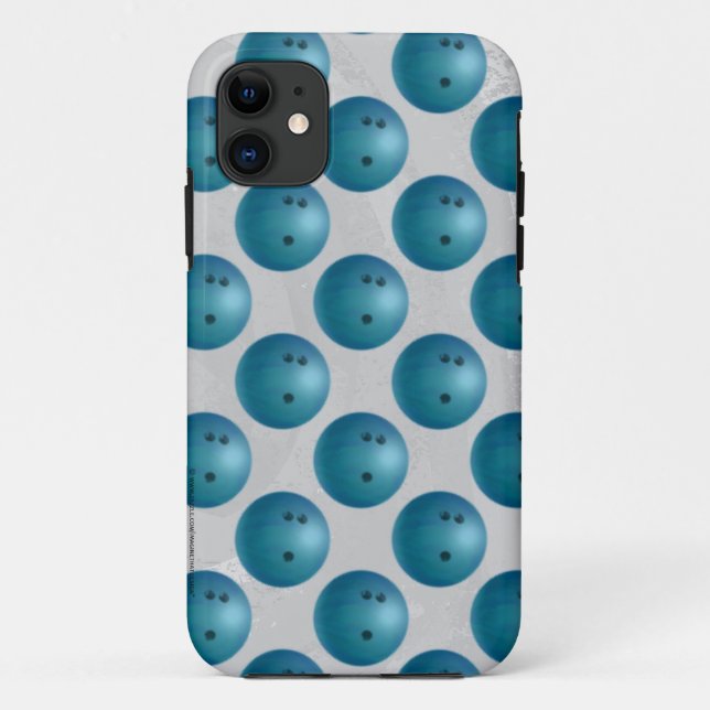 Coques Case-Mate iPhone Bowling Ball Blue (Dos)