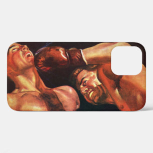 Etui iPhone Case-Mate Boxe sportive vintage, boxeurs se frappant combat