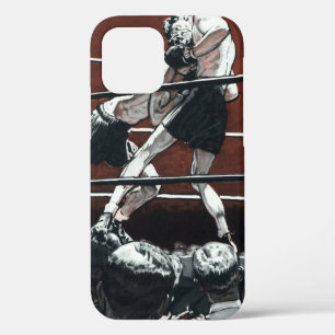 Coques Pour iPhone Boxe sportive vintage, des boxeurs s'affrontent su