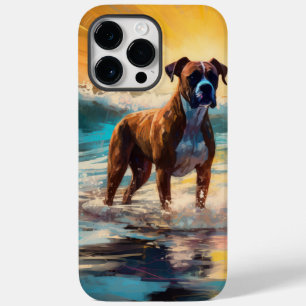 Coque Pour Pour iPhone 14 Pro Max Boxer Beach Surfing Peinture
