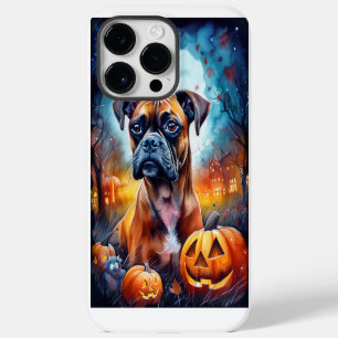 Coque Pour Pour iPhone 14 Pro Max Boxer Halloween avec la peur Citrouille
