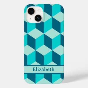 Coque Pour iPhone 14 Boy Blue Building Tumbling Blocks Nom