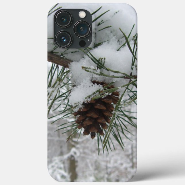 Coques Case-Mate iPhone Branche des pins neigeux Photographie de la nature (Verso)