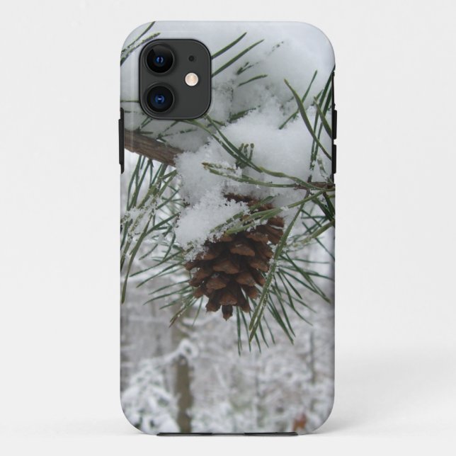 Coques Case-Mate iPhone Branche des pins neigeux Photographie de la nature (Dos)
