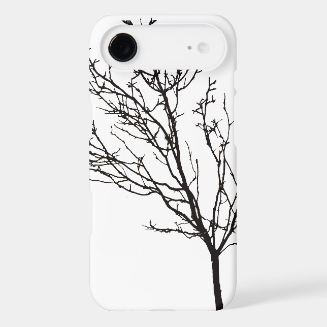 Coques Case-Mate iPhone Branches de l'arbre noir Ciel blanc (Verso)