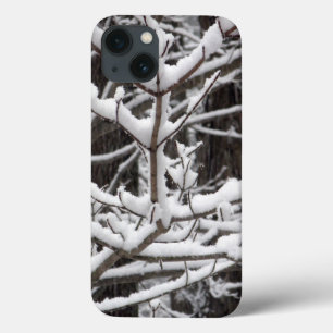 Etui iPhone 13 Branches enneigées