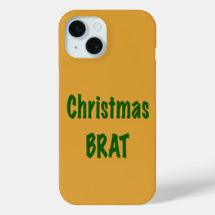 Coque Pour iPhone 15 Bras vert de la forêt de Noël en or