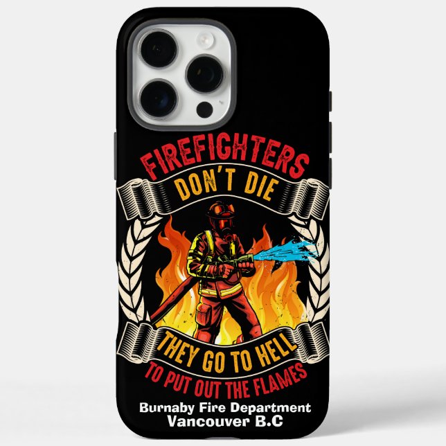 Coques Case-Mate iPhone Brave pompier combattant les flammes féroces au cr (Verso)