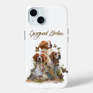 Coque Pour iPhone 15 Bretagne Espagnol, Passion pour les oiseaux