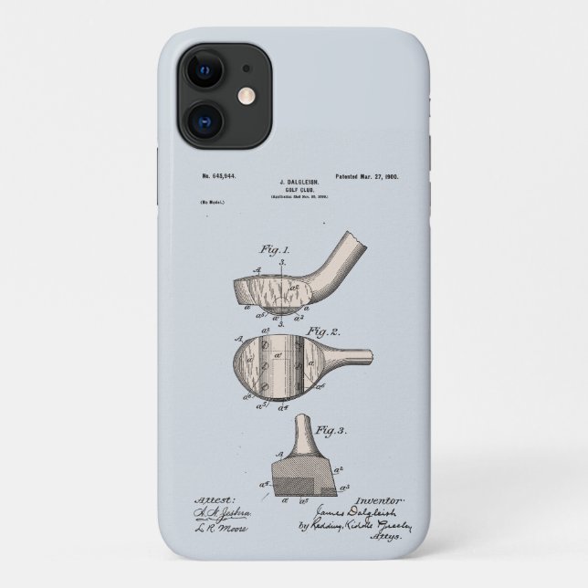 Coques Case-Mate iPhone Brevet du club de golf vintage (Dos)