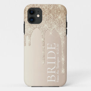 Case-Mate iPhone Case Bride Future Mme Gold Parties scintillant Drip