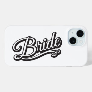 Coque Pour iPhone 15 Bride noir et blanc