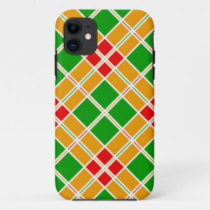Case-Mate iPhone Case Bright Argyl rouge vert jaune motif accessoire