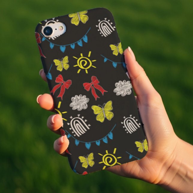 Coques Case-Mate iPhone Bright Butterfly & Sunshine Pattern Phone Case (Créateur téléchargé)