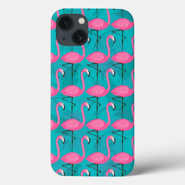 Coques Case-Mate iPhone Bright Flamingo Patch (Verso)