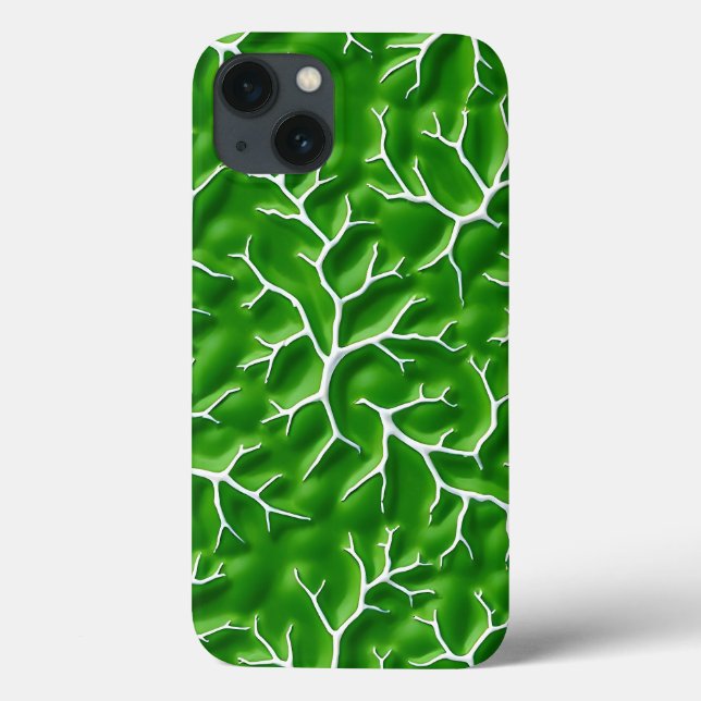 Coques Case-Mate iPhone Bright Green iPhone Case with Vein Pattern (Verso)