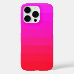 Coques iPhone 16 Pro Bright Ombre Neon Rouge rose