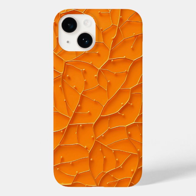 Coques Case-Mate iPhone Bright Orange Pattern Bold iPhone Case (Verso)