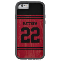 Bright Red Sport Jersey Numéro iPhone 6