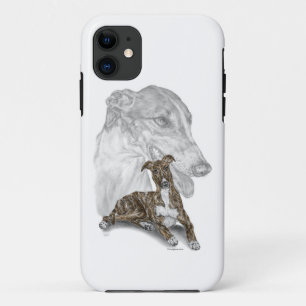 Coques Pour iPhone Brindle Greyhound Chig Art