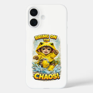 Coque Pour iPhone 16 Bring on the Chaos iPhone Case Cute Dino