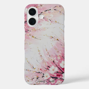 Coque Pour iPhone 16 Brise de Fleur de Cerisier Abstrait