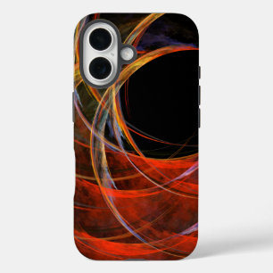 Coque Pour iPhone 16 Briser le Cercle Vortex de Feu Art Abstrait