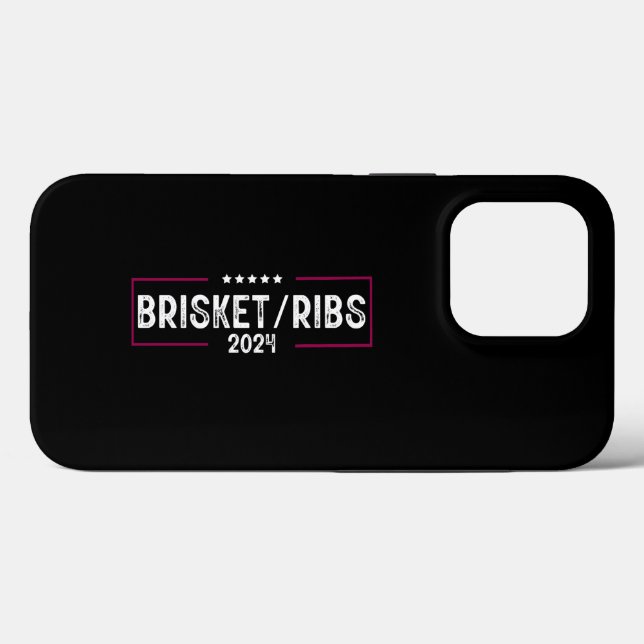 Coques Case-Mate iPhone Brisket Ribs 2024 Barbecue Élection politique (Verso (horizontal))